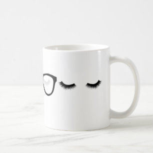 Müde Augen Kaffeetasse