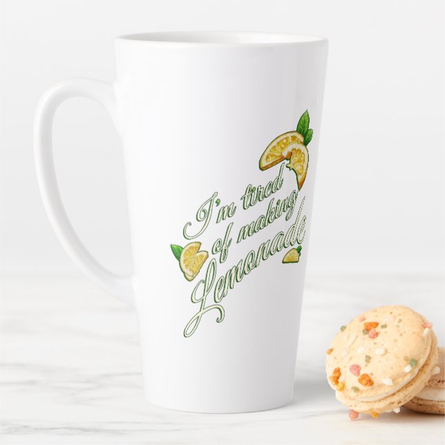 Müde davon, Limonade zu machen LATTE TASSE (Beispiel)