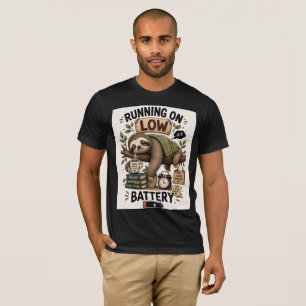 Müde Faultier-Energie lädt Langsames Leben Cozy Ti T-Shirt