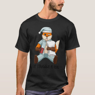 Müde Fox Lazy der Kampf ist wirklich weg aus T-Shirt