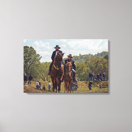 müde Soldaten für Gewerkschaft Leinwanddruck