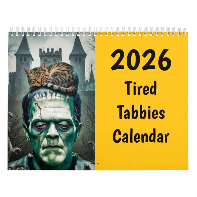 Müde Tabbies-Kalender Kalender (Titelbild)