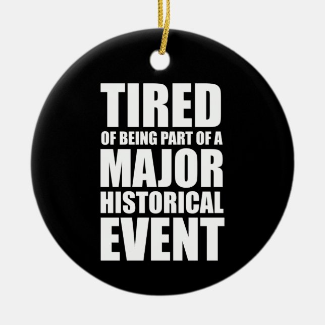 Müde, Teil eines bedeutenden historischen Ereignis Keramik Ornament (Vorne)