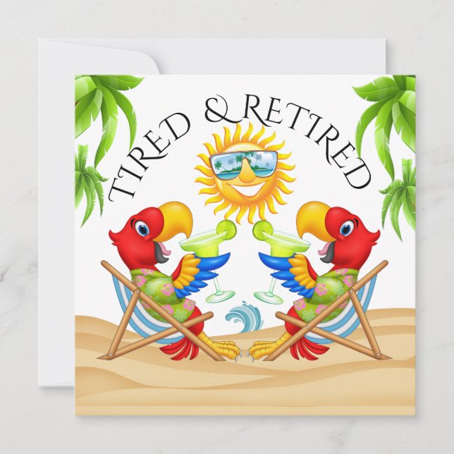 müde und müde einladung (Vorderseite)