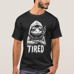 Müde Vintage-Frosch-T-Shirt – Klassischer abgenutz T-Shirt