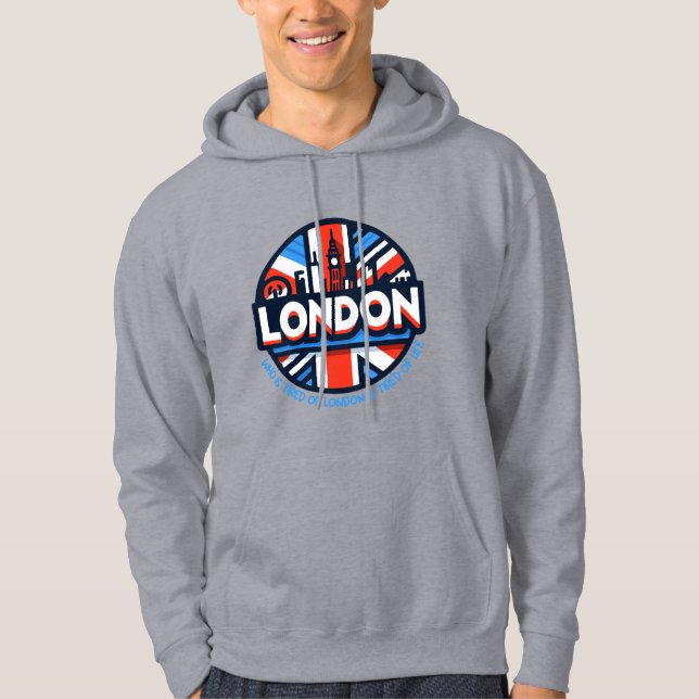 müde von London Hoodie (Vorderseite)