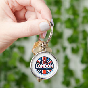 müde von London Schlüsselanhänger