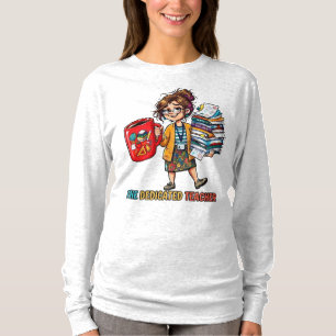 Müder Lehrer Kaffeeliebhaber Süßes Design T-Shirt