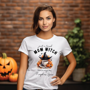 Müder Mutter Hexenhut und Kürbisgewürz Kaffee T-Shirt