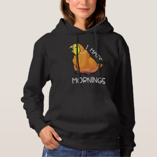 Müder Papagei hasst Morgen ich Doppel Gelbköpfiger Hoodie