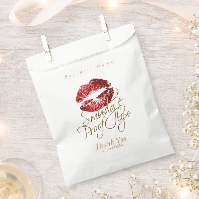 Mudge Proof Lips - Rot Geschenktütchen (Ausgeschnitten)