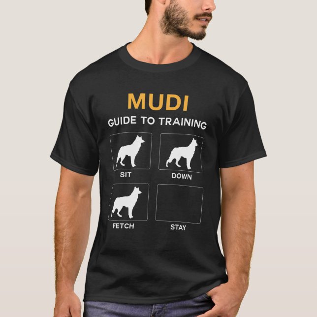 Mudi Guide to training dog Obedience Dog Commands T-Shirt (Vorderseite)