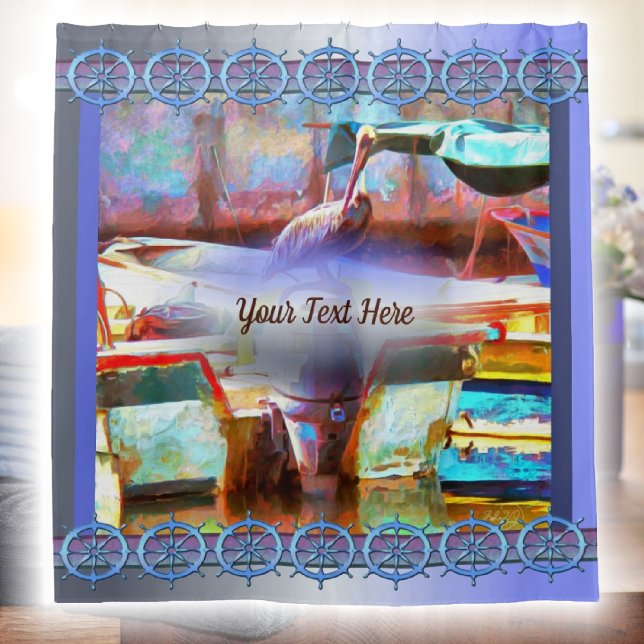 Muelle Los Peines Pelican 0463 Duschvorhang (Von Creator hochgeladen)