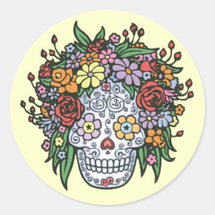 Muerta Linda Runder Aufkleber