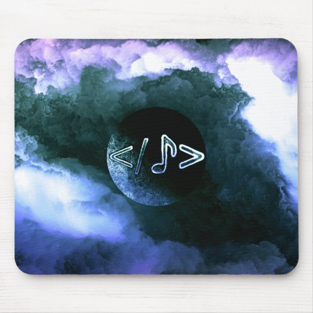 Mufaya-Logo im Weltraum Mousepad (Vorne)