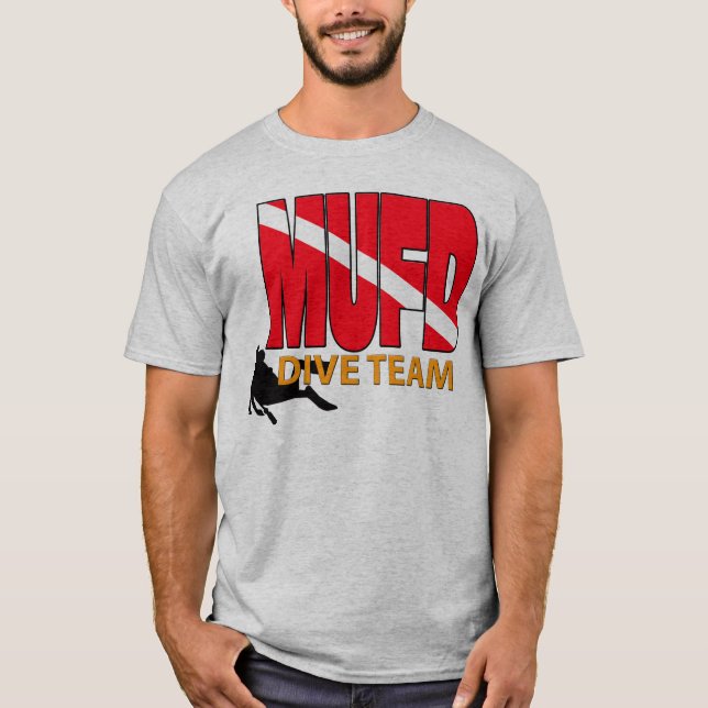 MUFD Tauchen-Team UNTERWASSERATEMGERÄT T-Shirt (Vorderseite)