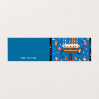 Muffin d'anniversaire - Bleu