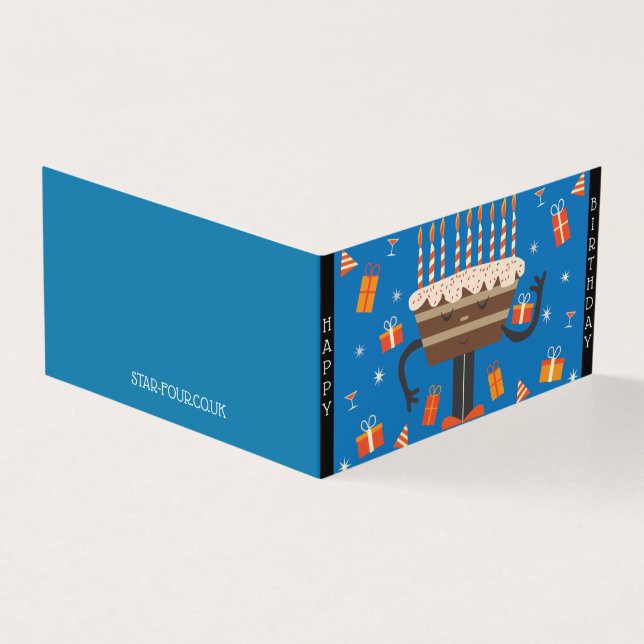 Muffin d'anniversaire - Bleu (Outside)