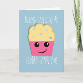 Muffin kann Valentine stoppen Feiertagskarte