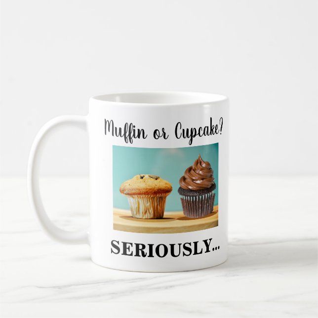 Muffin oder Cupcake? WER KANN! Kaffeetasse (Links)