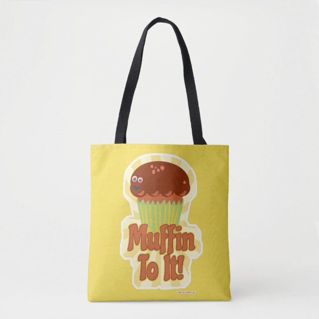 Muffin to it Riesencharter Funny Cartoon Tasche (Vorderseite)