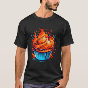 Muffin zum Brennen von Flammen T-Shirt