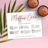 Muffins Care Instructions Bakery Guide Feminine