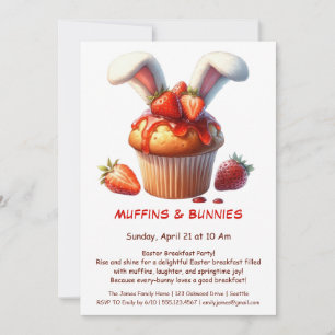 Muffins & Mornings - Osterfrühstück Party Einladung