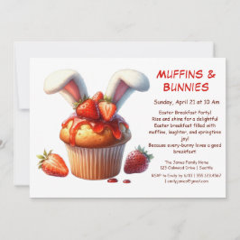 Muffins & Mornings - Osterfrühstück Party Einladung