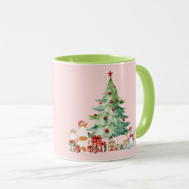 MUG かわいいジャックラッセルテリアのクリスマス♡ (Devant droit)