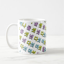 MUG カラフル　ストライプ　~ハングル~
