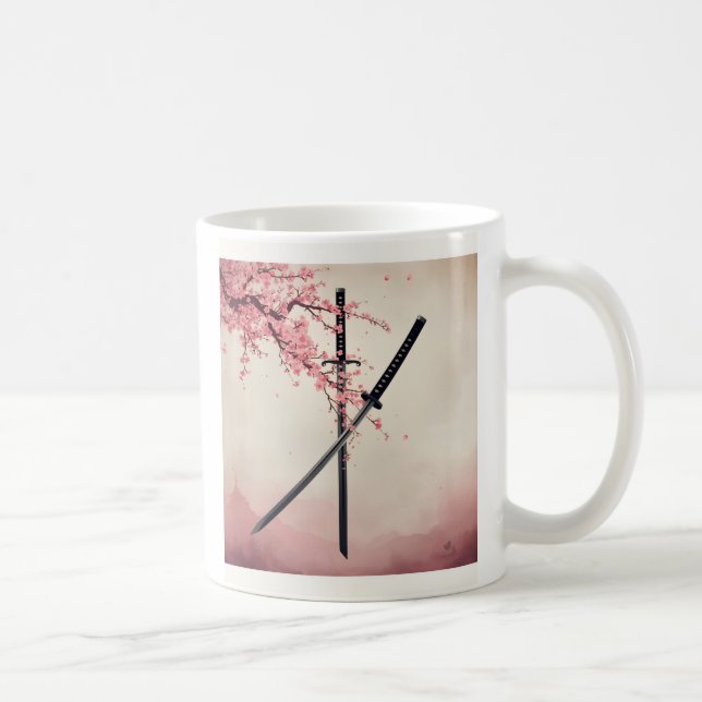 Mug 「刀と散華（Katana to Sange）」 (Droite)