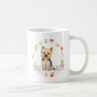 MUG 座っているヨークシャーテリア コーヒーマグカップ
