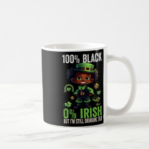 Mug 0% Irlandais 100% Noir -drôle St. Patricks Day Noi