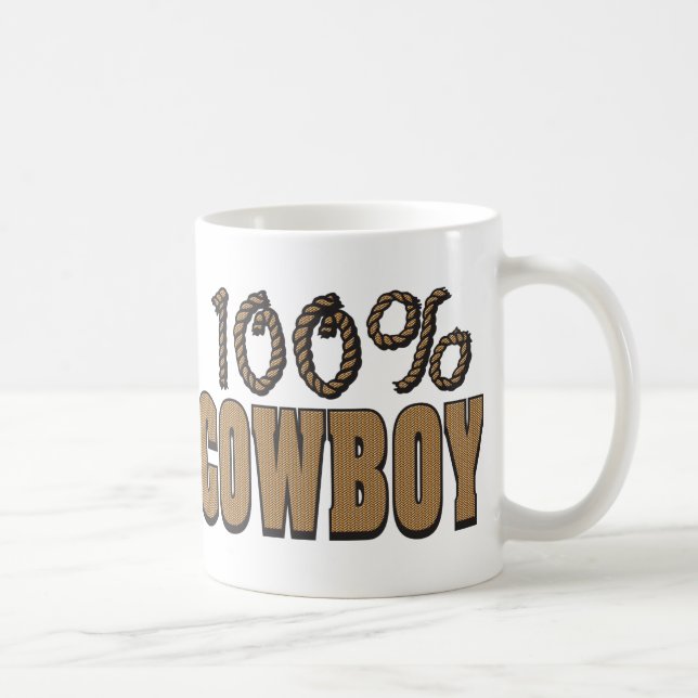 Mug 100 % Cowboy (Droite)