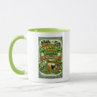Mug 100% Irlandais... le jour de la Saint-Patrick !