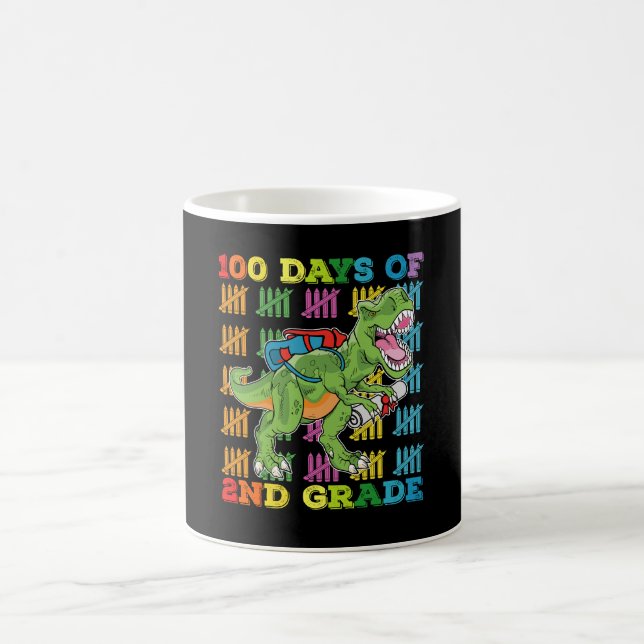 Mug 100 Jours De 2E Année T Rex Dinosaur School (Centre)