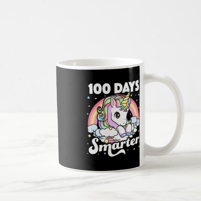 Mug 100 Jours de l'école Unicorn Filles Enseignante 10 (Droite)