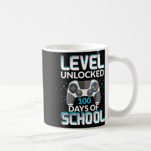 Mug 100 Jours D'École Déverrouillé Gamer Nerdy Team
