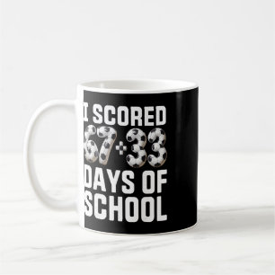 Mug 100 Jours D'école Football A Marqué Six Sept 67+33