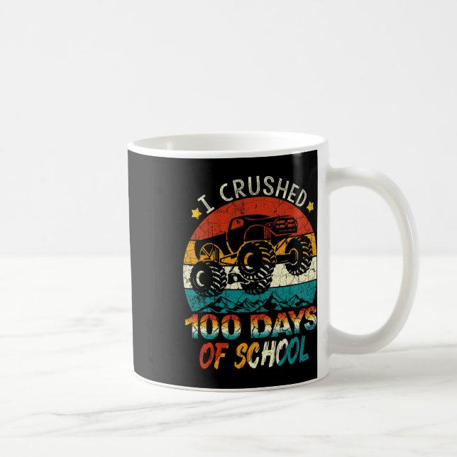 Mug 100 Jours D'École Monster Camion Enfants Garçons (Droite)