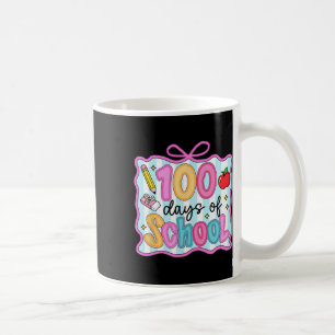 Mug 100 jours d'école prépara Bow Coquette 100e jour T