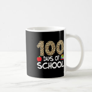 Mug 100 Jours D'école Professeur Léopard 100ème Jour D