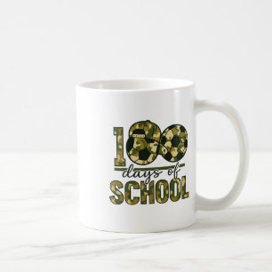 Mug 100 Jours D'école Sports Camouflage Football