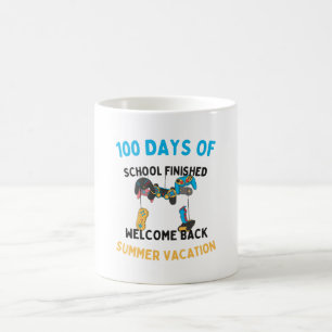 Mug 100 Jours d'école terminés bienvenue à l'été