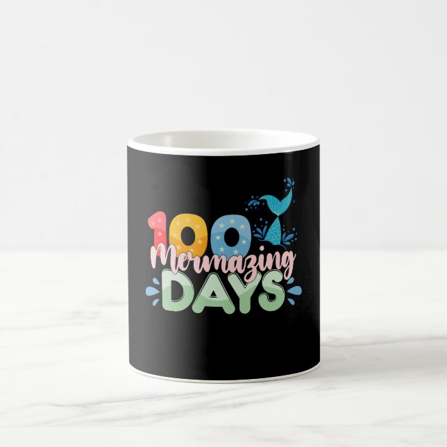 Mug 100 Jours merveilleux 100e Jour de l'école Sirène (Centre)