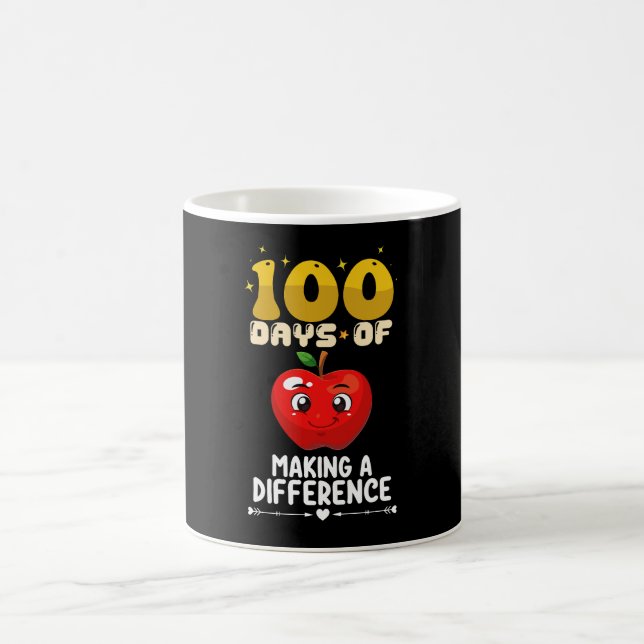 Mug 100 jours pour faire une différence Apple (Centre)