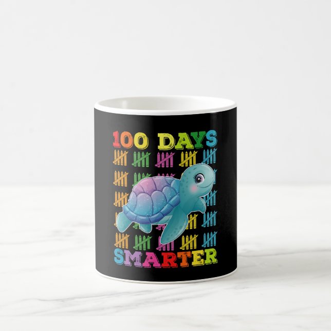 Mug 100 Jours Tortue intelligente 100e Jour De L'École (Centre)