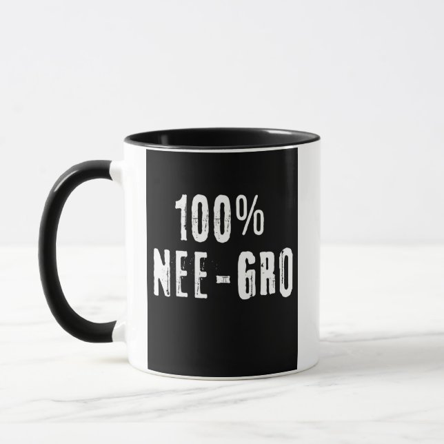 Mug 100% Nee-Gro 2 poids 11oz (Gauche)
