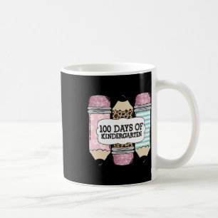 Mug 100e Jour De L'École Maternelle Leopard Pencil Te